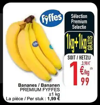 Cora Bananes - bananen premium fyffes aanbieding