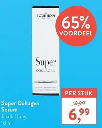 Holland & Barrett Super collagen serum jacob hooy 10ml aanbieding