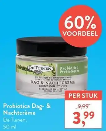Holland & Barrett Probiotica dag- + nachtcrème de tuinen 50 ml aanbieding