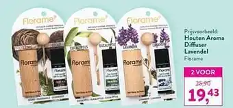 Holland & Barrett Houten aroma diffuser lavendel florame aanbieding