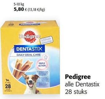 Colruyt Pedigree alle Dentastix aanbieding