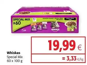 Colruyt Whiskas special mix aanbieding