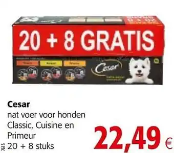 Colruyt Cesar nat voer voor honden classic, cuisine en primeur aanbieding