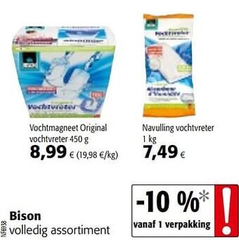 Colruyt Bison volledig assortiment aanbieding