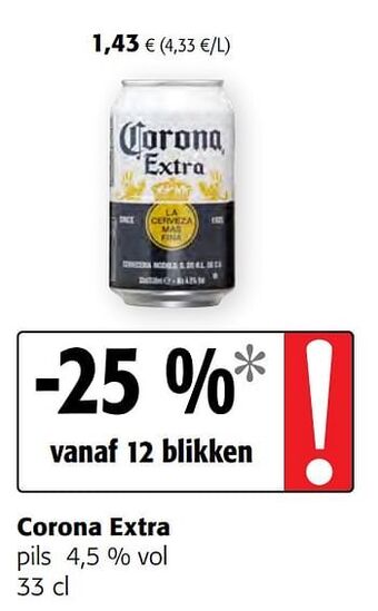 Colruyt Corona extra pils aanbieding