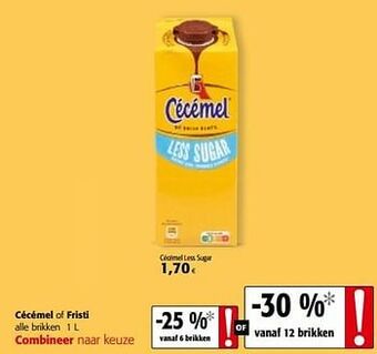 Colruyt Cécémel less sugar aanbieding