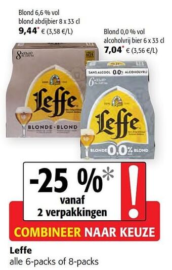 Colruyt Leffe alle 6-packs of 8-packs aanbieding