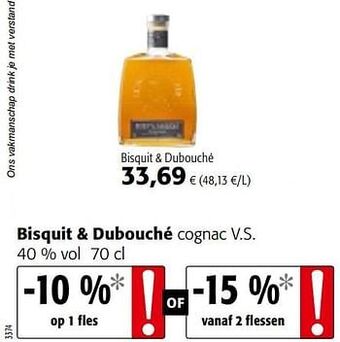 Colruyt Bisquit + dubouché cognac v.s aanbieding