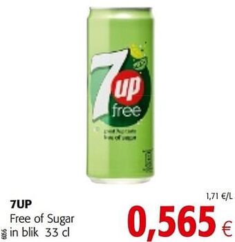 Colruyt 7up free of sugar aanbieding