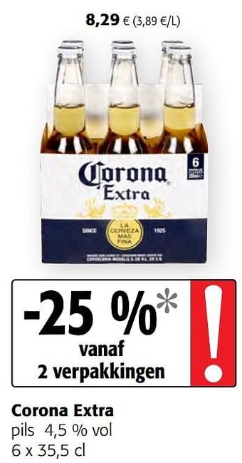 Colruyt Corona extra pils aanbieding