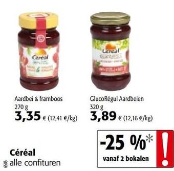Colruyt Céréal alle confituren aanbieding