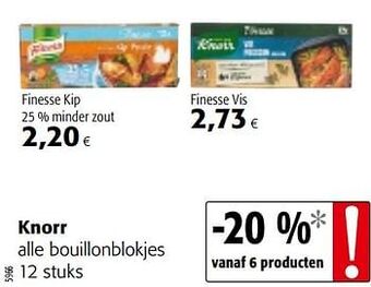 Colruyt Knorr alle bouillonblokjes aanbieding