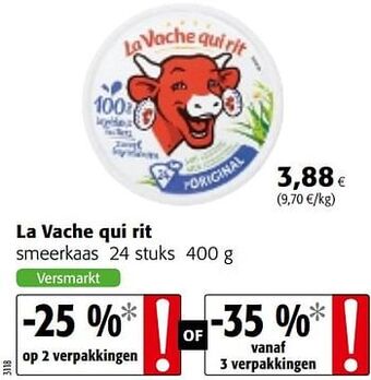 Colruyt La vache qui rit smeerkaas aanbieding