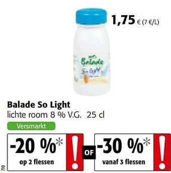 Colruyt Balade so light lichte room aanbieding