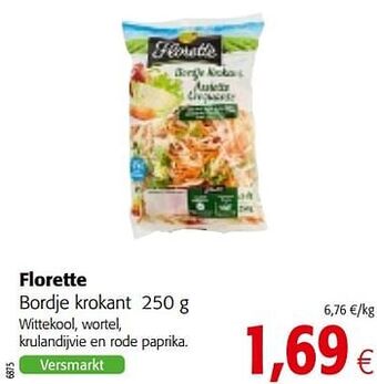 Colruyt Florette bordje krokant aanbieding