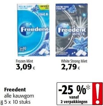 Freedent alle kauwgom