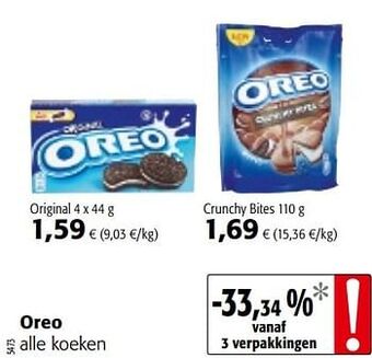 Colruyt Oreo alle koeken aanbieding