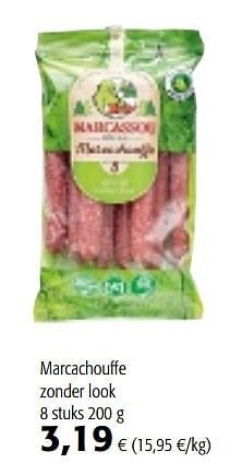 Colruyt Marcassou marcachouffe zonder look aanbieding