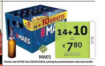 BelBev Maes aanbieding
