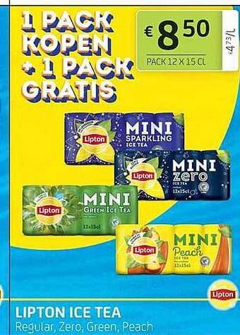 BelBev Lipton Ice Tea aanbieding