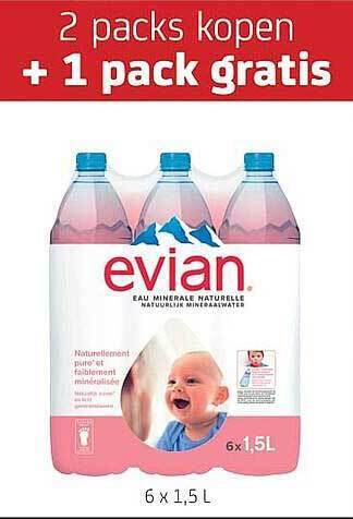 BelBev Evian aanbieding