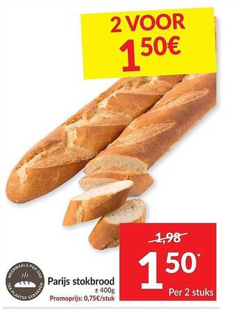 Intermarché Parijs Stokbrood aanbieding