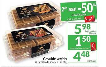 Intermarché Gevulde Wafels aanbieding