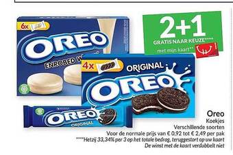 Intermarché Oreo Koekjes aanbieding
