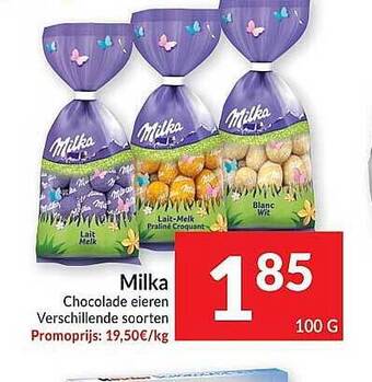 Intermarché Milka Chocolade Eieren aanbieding