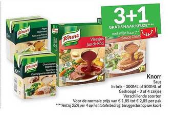 Intermarché Knorr Saus aanbieding