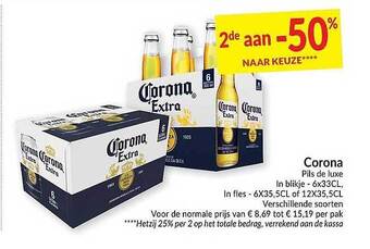 Intermarché Corona Pils De Luxe aanbieding