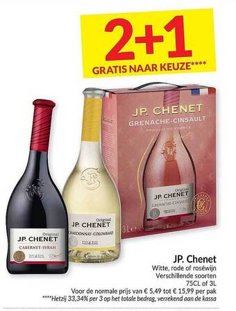 Intermarché Jp Chenet Witte, Rode Of Roséwijn aanbieding