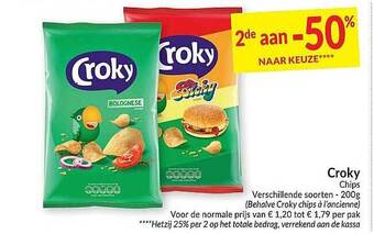 Intermarché Croky Chips aanbieding