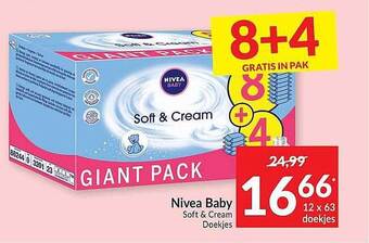 Intermarché Nivea Baby Soft & Cream Doekjes aanbieding