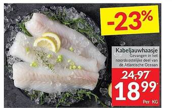 Intermarché Kabeljauwhaasje aanbieding