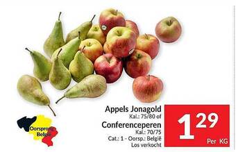 Intermarché Appels Jonagold, Conferenceperen aanbieding