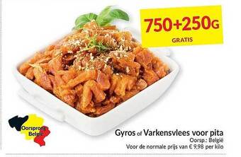 Intermarché Gyros Of Varkensvlees Voor Pita aanbieding