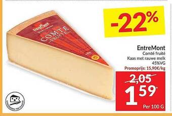 Intermarché Entremont Comté Fruité aanbieding