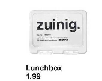 Zeeman Lunchbox aanbieding