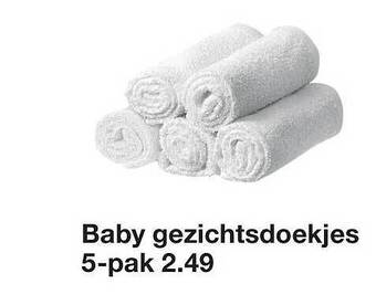 Zeeman Baby Gezichtsdoekjes aanbieding