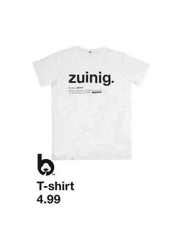 Zeeman Tshirt aanbieding