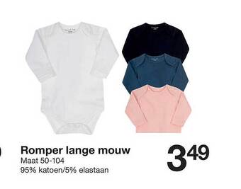 Zeeman Romper Lange Mouw aanbieding