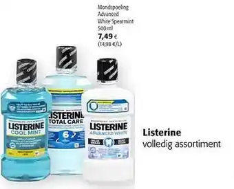 Listerine mondspoeling advanced white spearmint