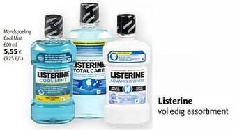 Colruyt Listerine mondspoeling cool mint aanbieding