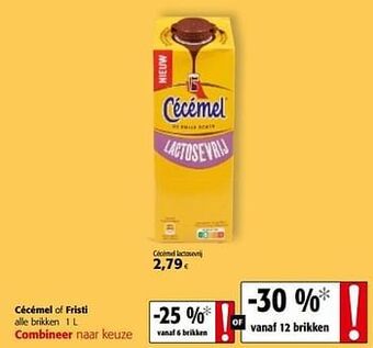 Colruyt Cécémel lactosevrij aanbieding