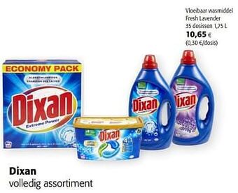Colruyt Dixan vloeibaar wasmiddel fresh lavender aanbieding