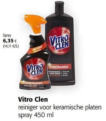 Colruyt Vitro clen reiniger voor keramische platen spray aanbieding