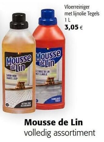 Colruyt Mousse de lin vloerreiniger met lijnolie tegels aanbieding