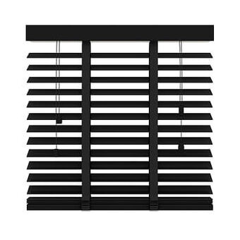 GAMMA GAMMA horizontale jaloezie hout 50 mm 947 mat zwart 180x220 cm aanbieding