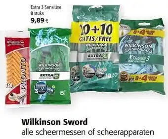Colruyt Wilkinson sword extra 3 sensitive aanbieding